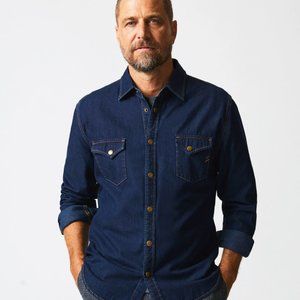 Billy Reid Shoals Denim Shirt Medium (40)